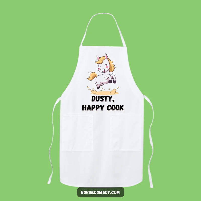 Funny Joyful Horse Apron - Kitchen Fun Gift for Enthusiastic Cooks!