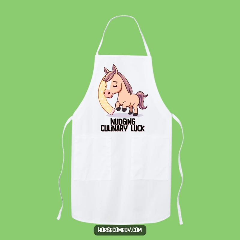 Funny Horse Horseshoe Apron: Playful Kitchen Wear, Hilarious Equestrian Gift