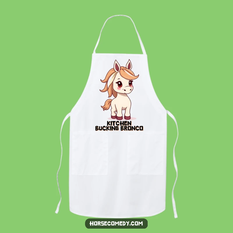 Funny Bucking Horse Apron - Cook with Playful Energy
