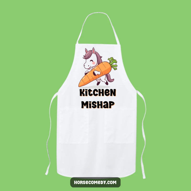 Funny Horse Gardener's Apron: Hilarious Kitchen Wear for Carrot Calamities