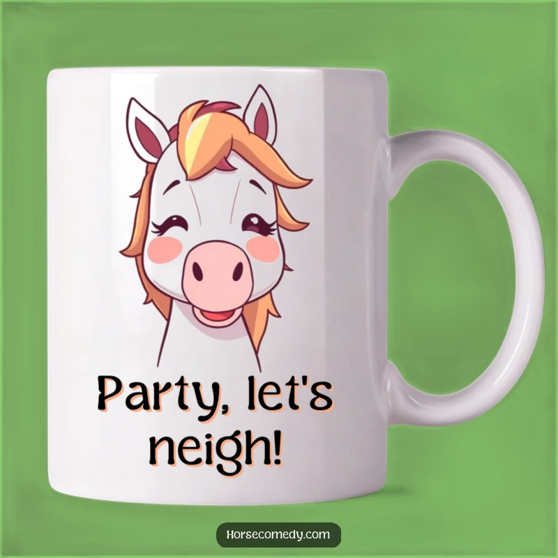 Funny Horse Blowing Noisemaker Mug: A Hilarious Cartoon Gift for Equine Lovers