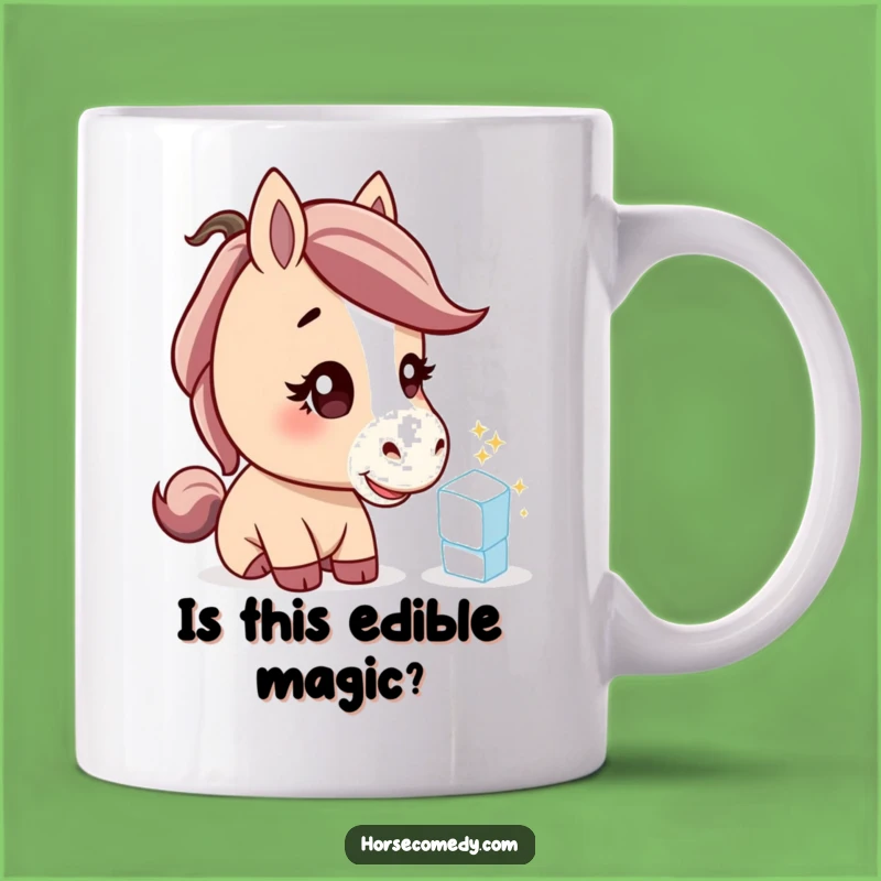 Funny Horse Sugar Cube Mug: A Curious Horse Gift for Equine Lovers