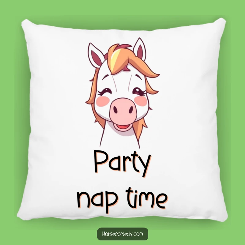 Funny Horse Noisemaker Pillow: Cozy Cartoon Comfort with Hilarious Party Vibes