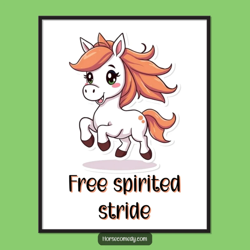 Funny Horse Digital Art Print: Instant Joyful Decor Download!