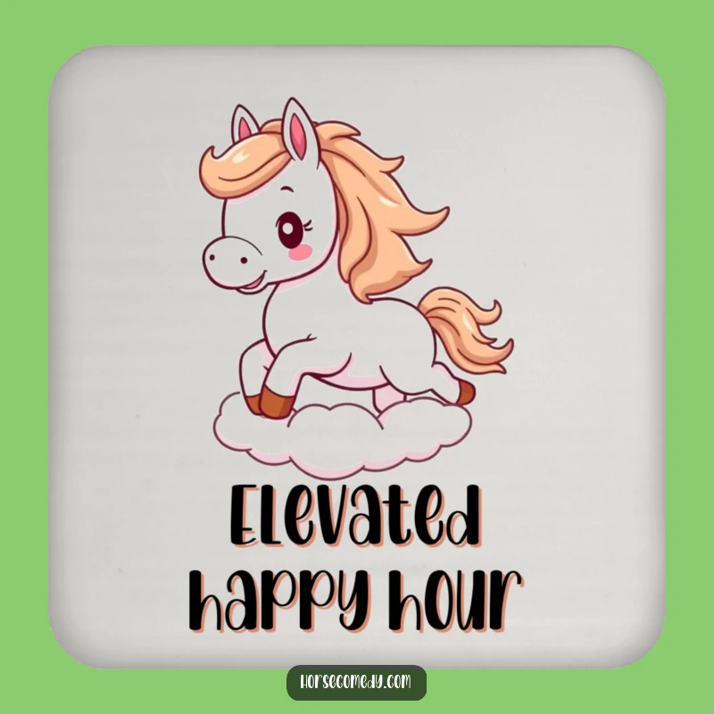 Funny Horse Cloud Coasters: Protect Surfaces with Magic, Funny Gift Set