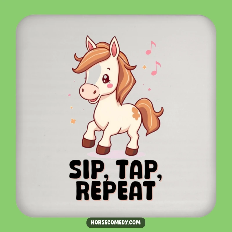 Funny Horse Coaster: Musical Rhythm for Your Table