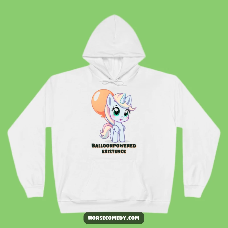Cozy Funny Pony Balloon Hoodie: Whimsy and Warmth, Perfect Funny Gift