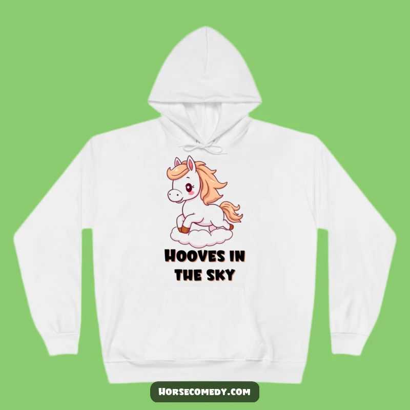 Cozy Funny Horse Cloud Hoodie: Dreamy Comfort, Perfect Funny Gift