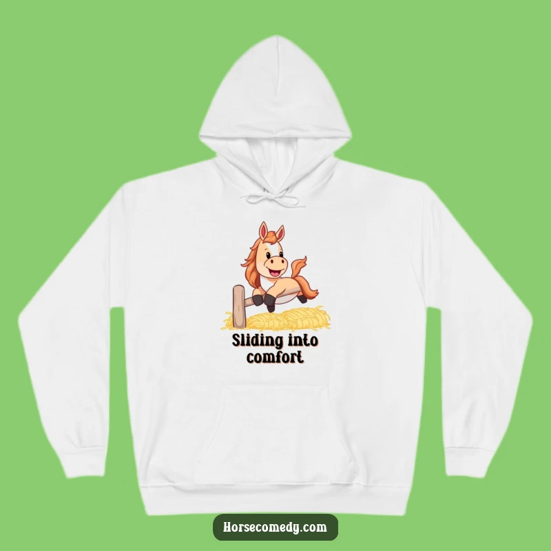 Cozy Funny Horse Hay Hoodie: Rustic Comfort, Perfect Funny Gift