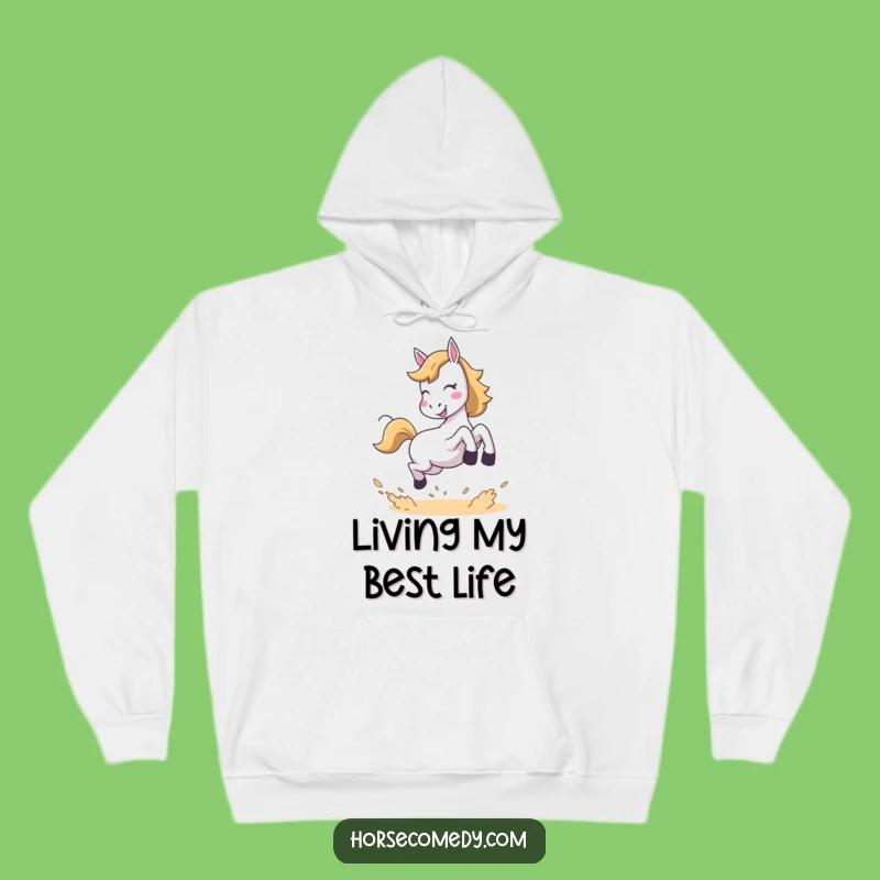 Funny Joyful Horse Hoodie - Cozy Comfort for Happy Vibes!
