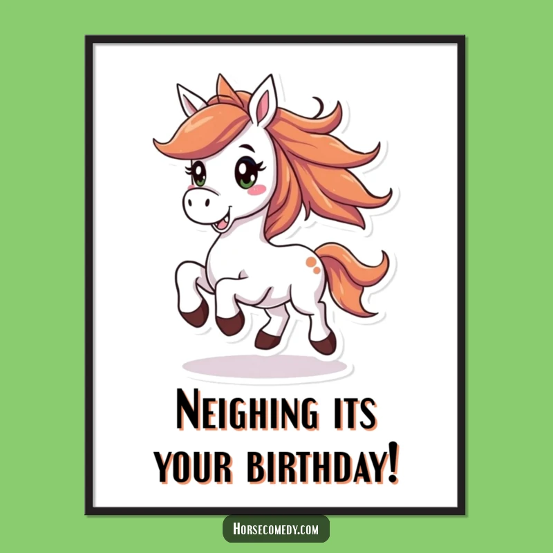 Free Printable Horse Wall Art: Joyful Prance Downloadable Decor for a Happy Space