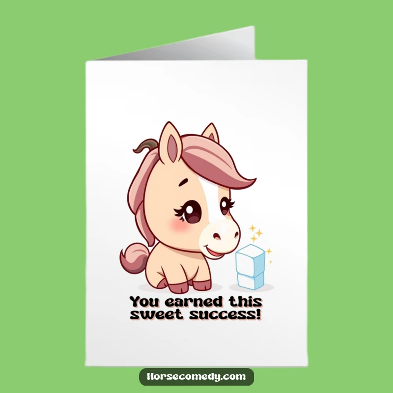 Free Printable Horse Congrats Card: Funny Equine Success Downloadable Print for Any Achievement