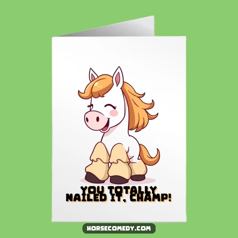 Funny Congrats Horse Card Free Printable: Hilarious Downloadable for Any Celebration!