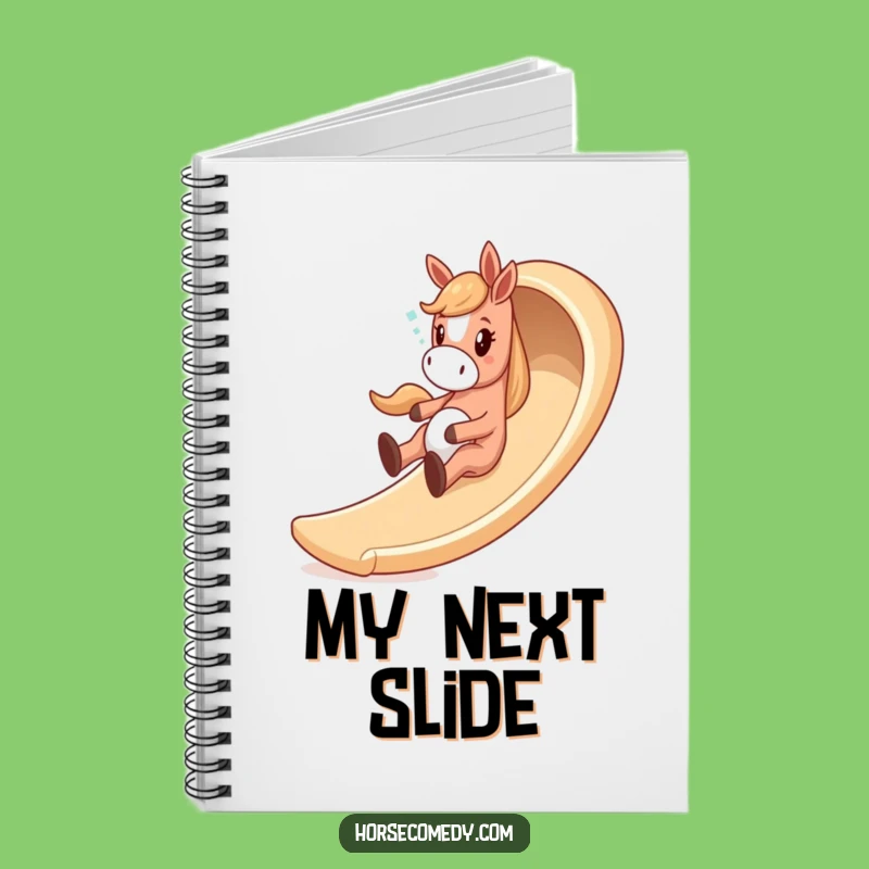 Funny Giddy Horse Slide Notebook - Jot Down Fun & Hilarious Gift Idea