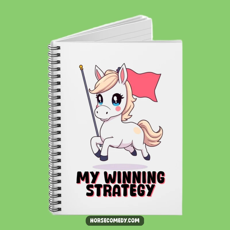 Funny Horse Flag Notebook - Capture Ideas with Spirited Flair