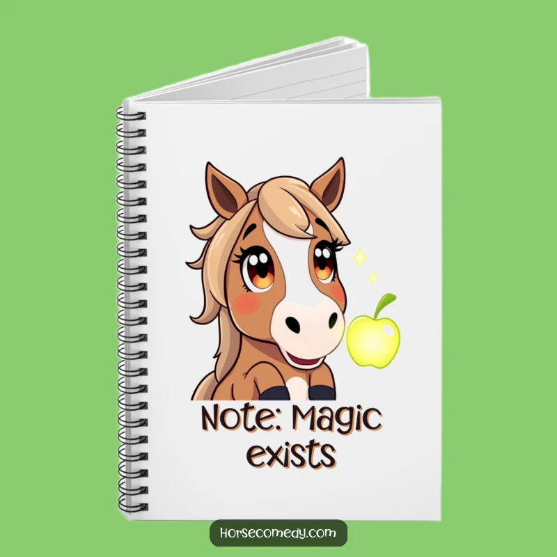 Funny Horse Notebook: Magical Apple Ideas for Aspiring Writers