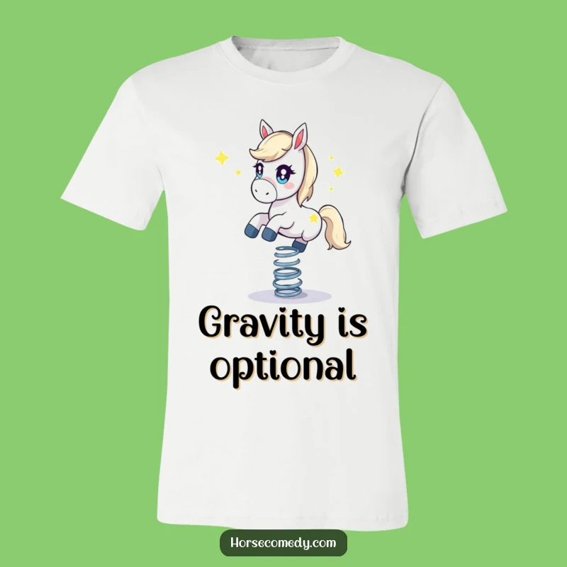 Funny Starry Horse T-Shirt: Bouncing on Spring Joy, Ideal Funny Gift