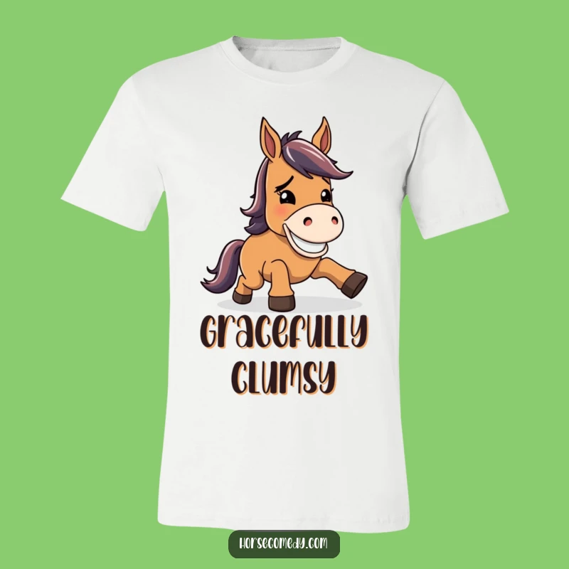 Funny Horse Goofy Grin T-Shirt: Wear Your Resilience with a Smile