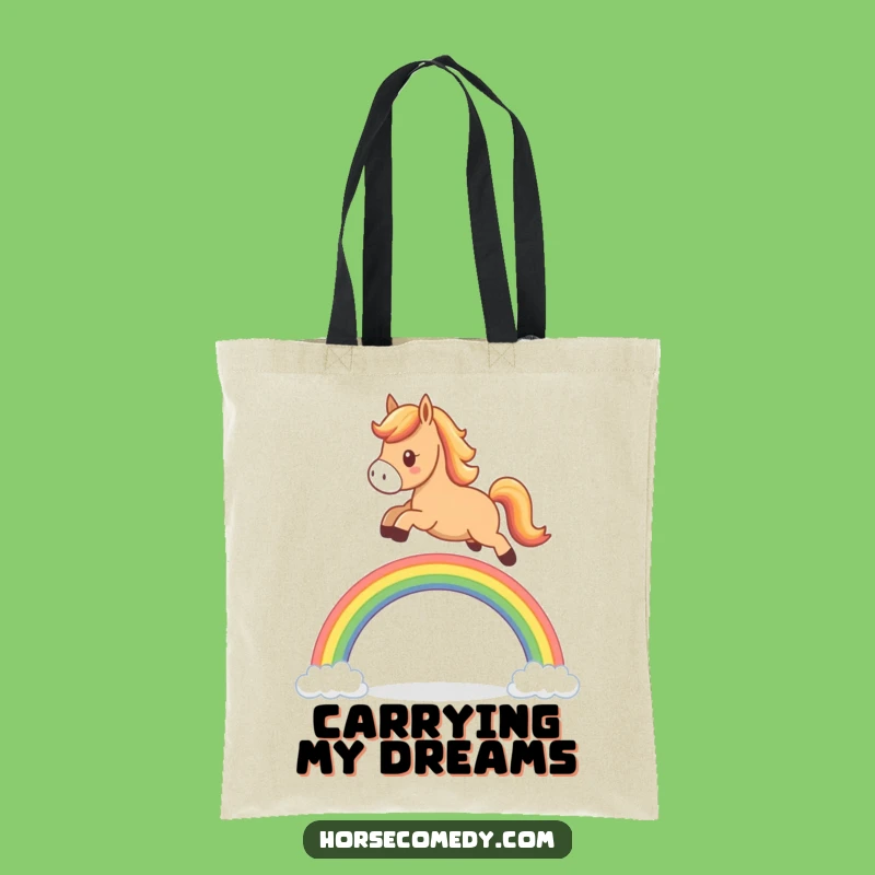 Funny Horse Rainbow Tote Bag: Carry Your Joy with This Chic and Amusing Accessory